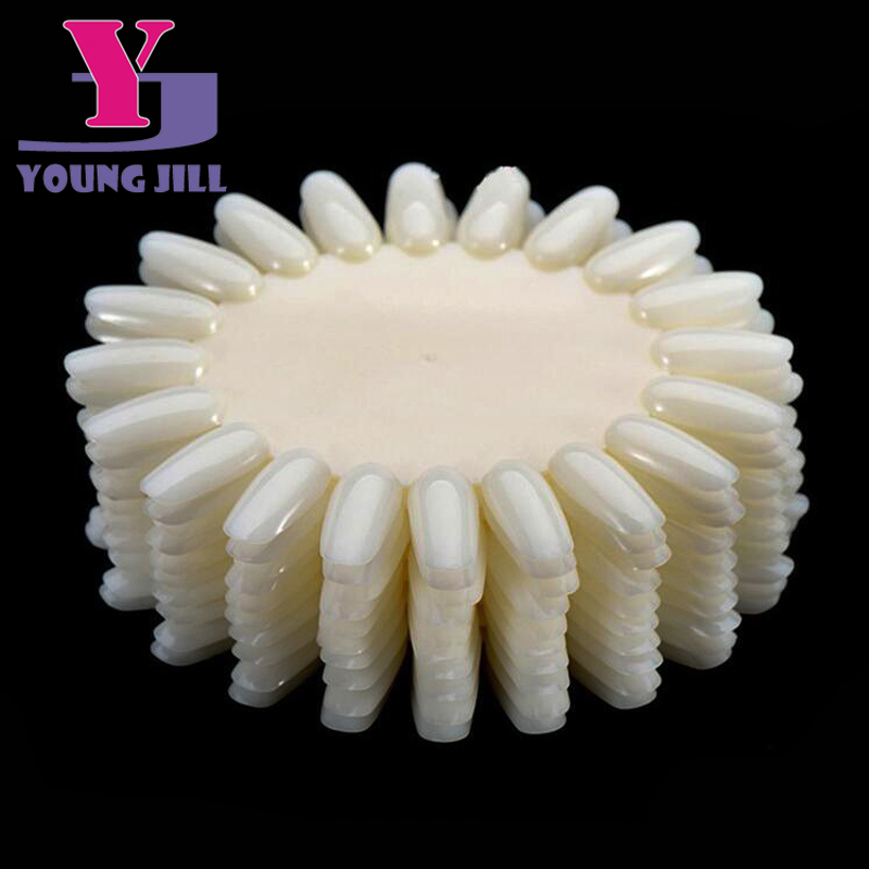 Nail Art Full Design - 10Pcs Natural White Fake Nail Art