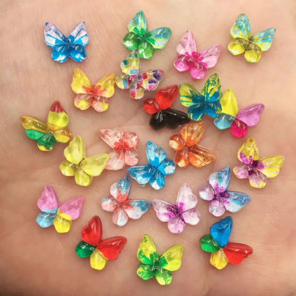 Nail Art Inspo - Żywica brokat kolorowe 10mm Kawaii Mini