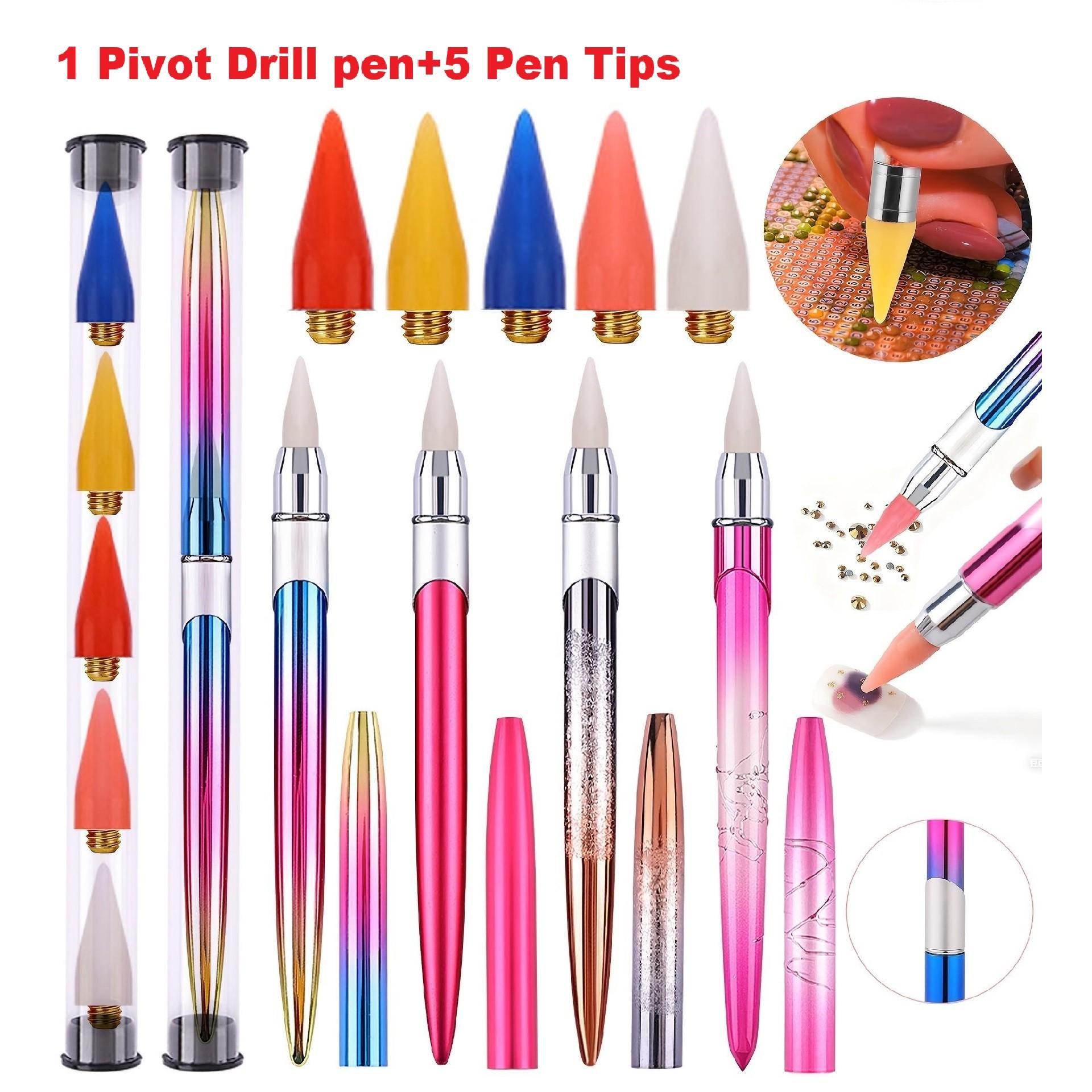 Nail Art Dotting Tool - Samoprzylepne pisaki do malowania diamentami, nie