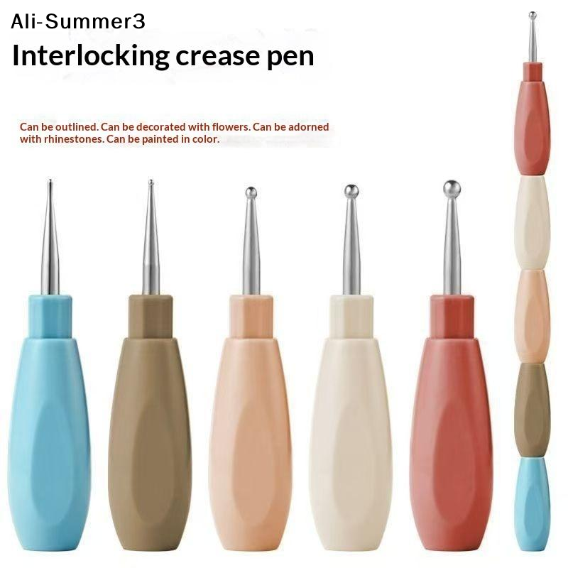 Nail Art Dotting Tool - 【A3s】5 szt. Rysików do zdobień z
