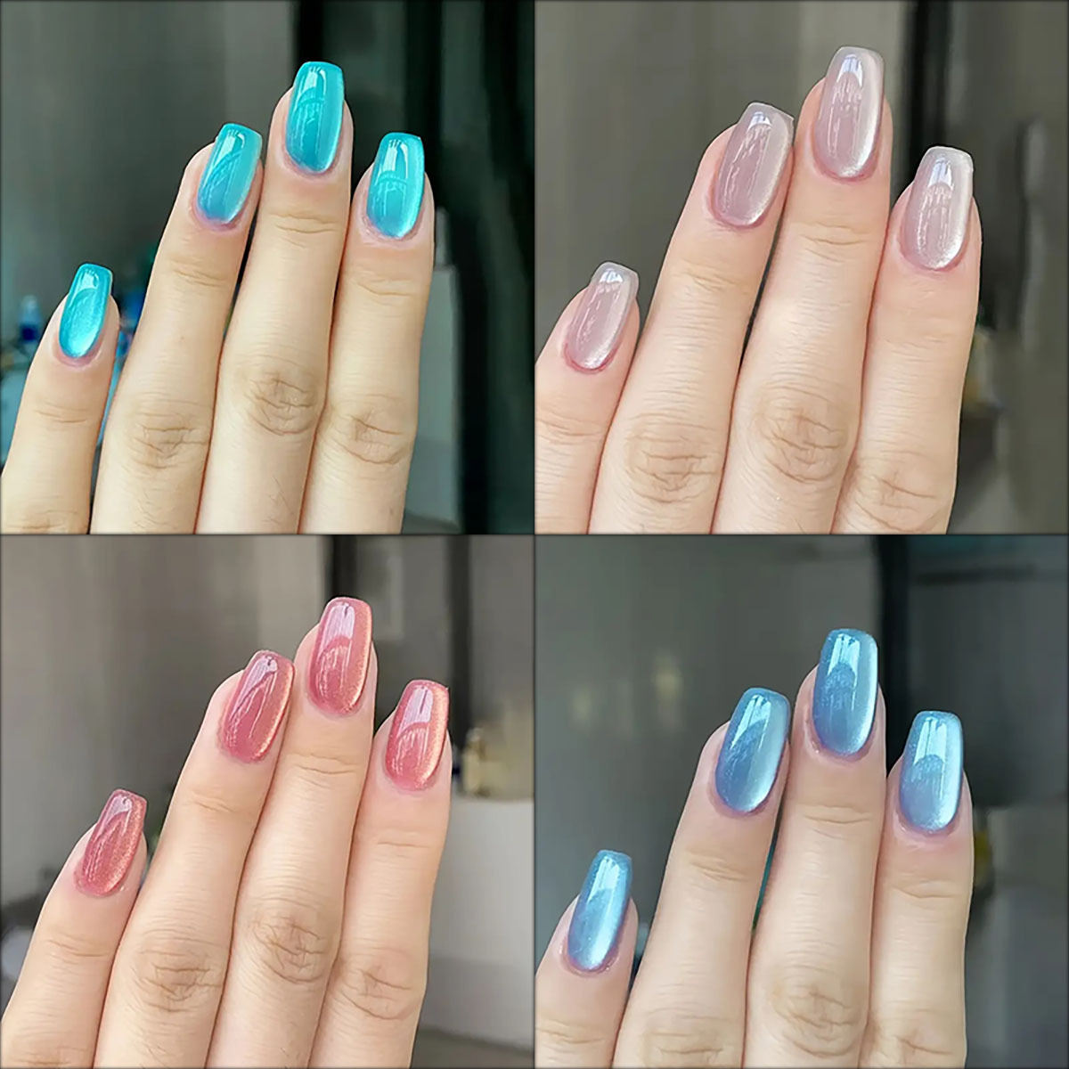 Nail Art Inspo - 24szt/30szt krótkie kwadratowe baletowe sztuczne paznokcie