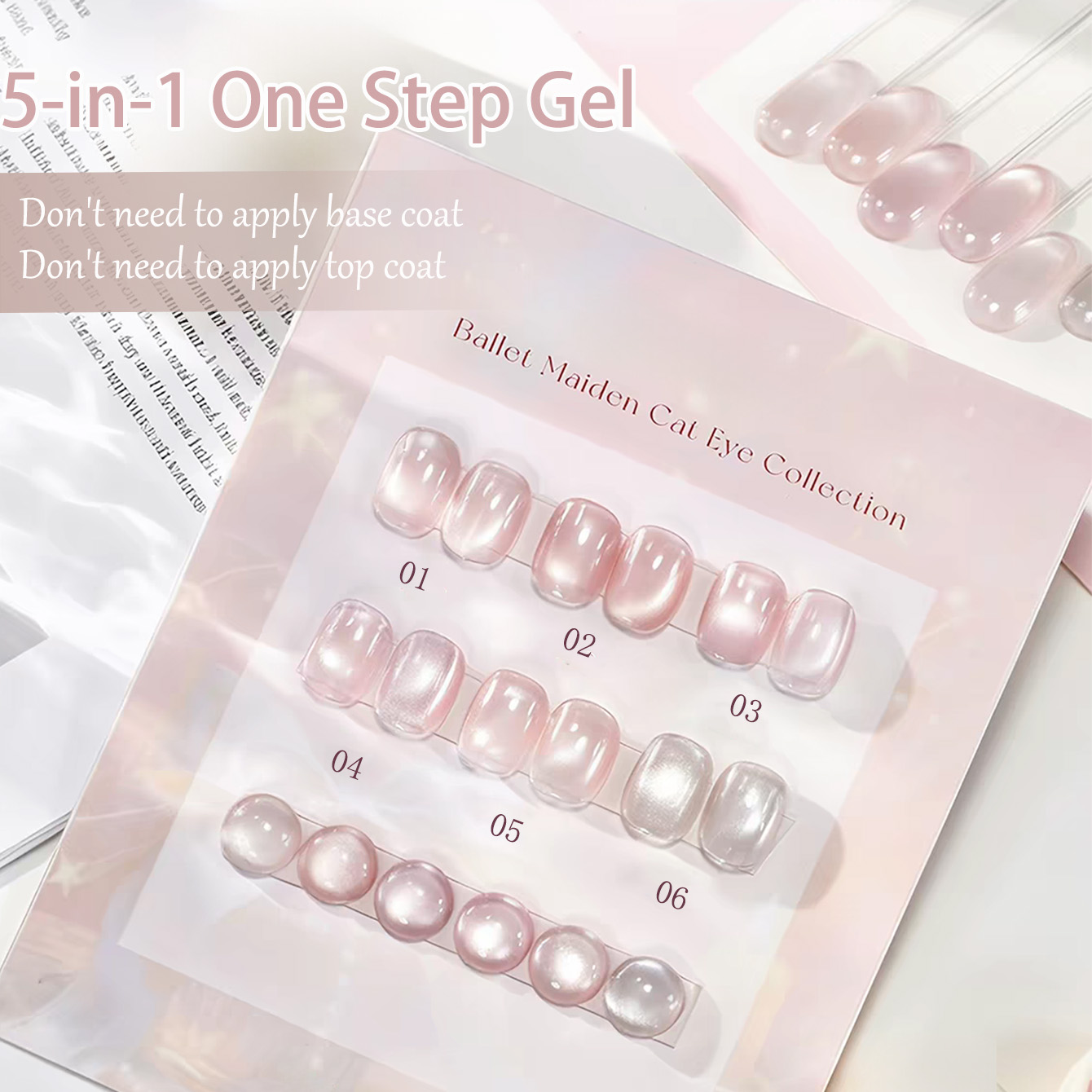 SHAKA 1-6 szt. Przezroczysty Ż – Nail Art One Stroke recenzja i cena