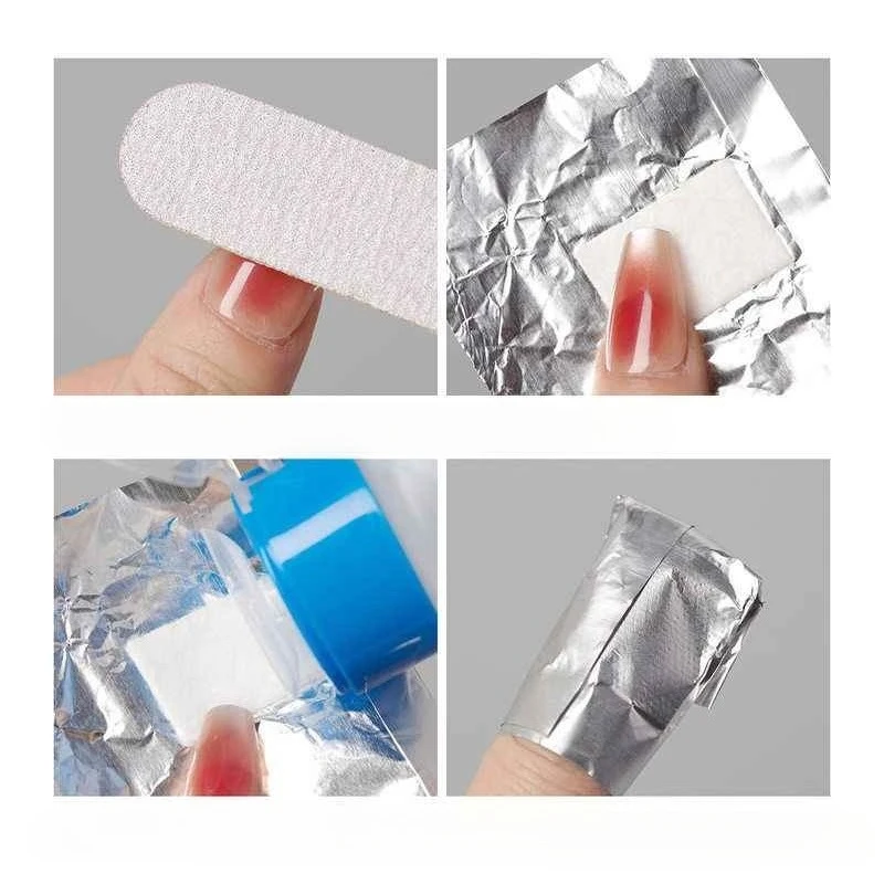 100 sztuk Remover folia alumin – Nail Foil Transfer recenzja i cena