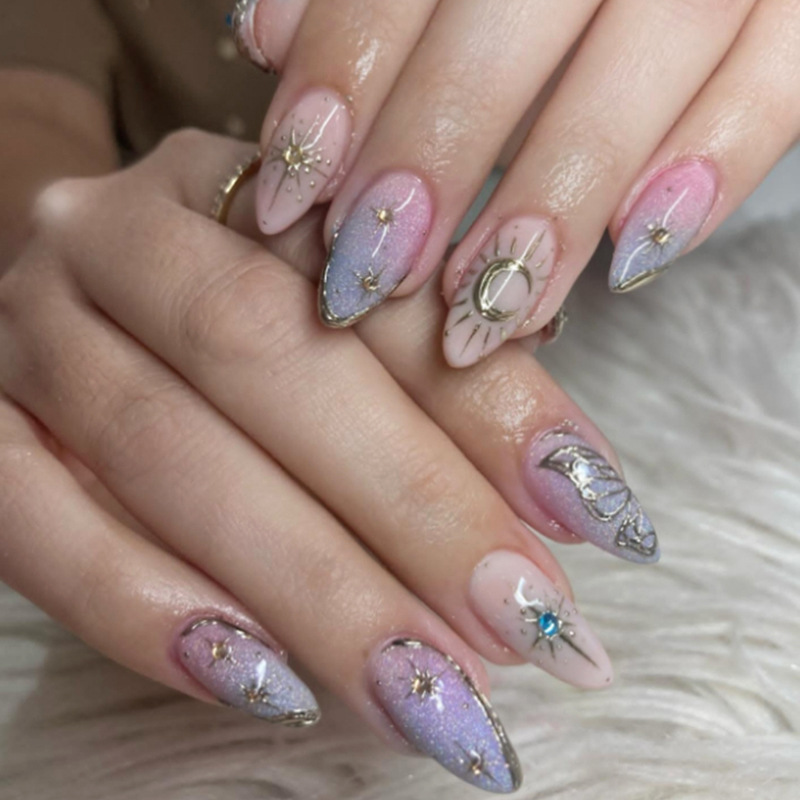 24 szt. Złocone, brokatowe, zd – Nail Art Inspo recenzja i cena
