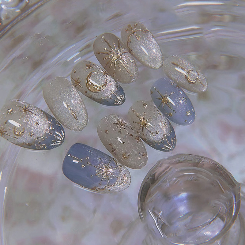24 szt. Złocone, brokatowe, zd – Nail Art Inspo recenzja i cena