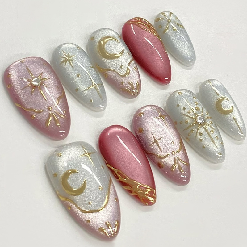 24 szt. Złocone, brokatowe, zd – Nail Art Inspo recenzja i cena