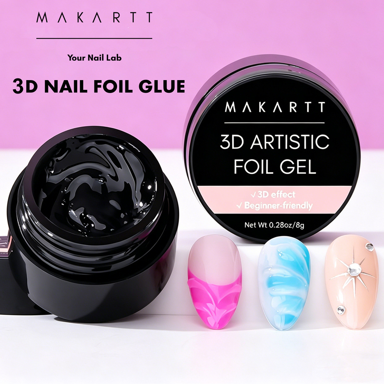 Żel do paznokci Makartt 3D 8ml – Nail Foil Transfer recenzja i cena