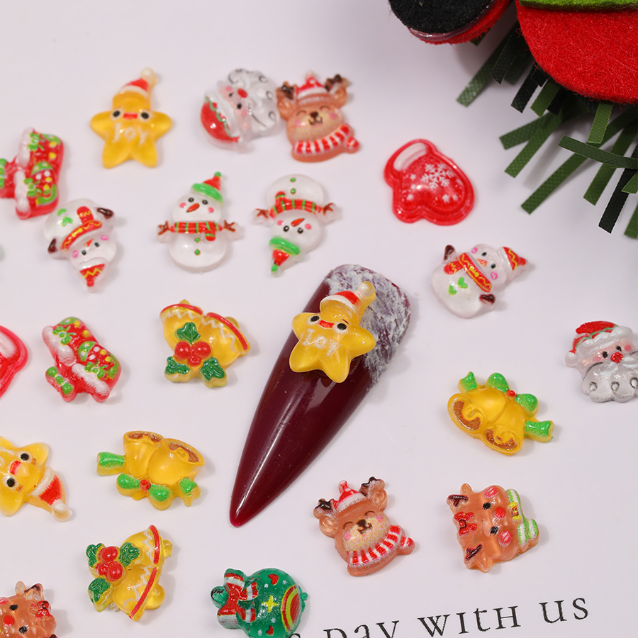 24 szt. Uroczych, świątecznych – Nail Art Xmas recenzja i cena
