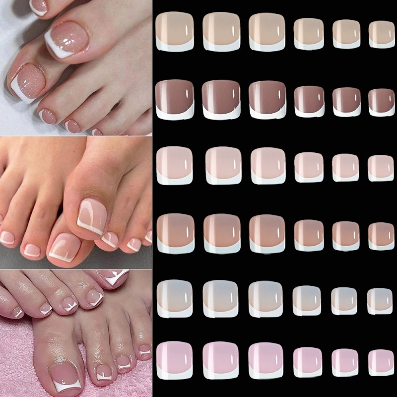120 szt. Kwadratowe Francuskie – Nail Art Extension recenzja i cena