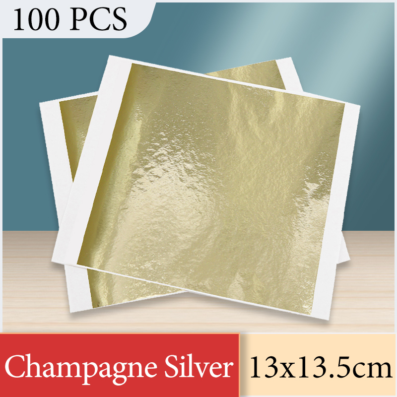 13x13.5cm Champagne Silver Foi – Nail Foil Transfer recenzja i cena