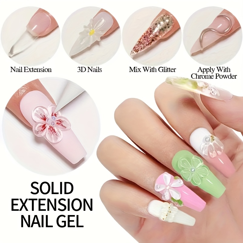 100g Przezroczysty, nieklejący – Nail Art Extension recenzja i cena