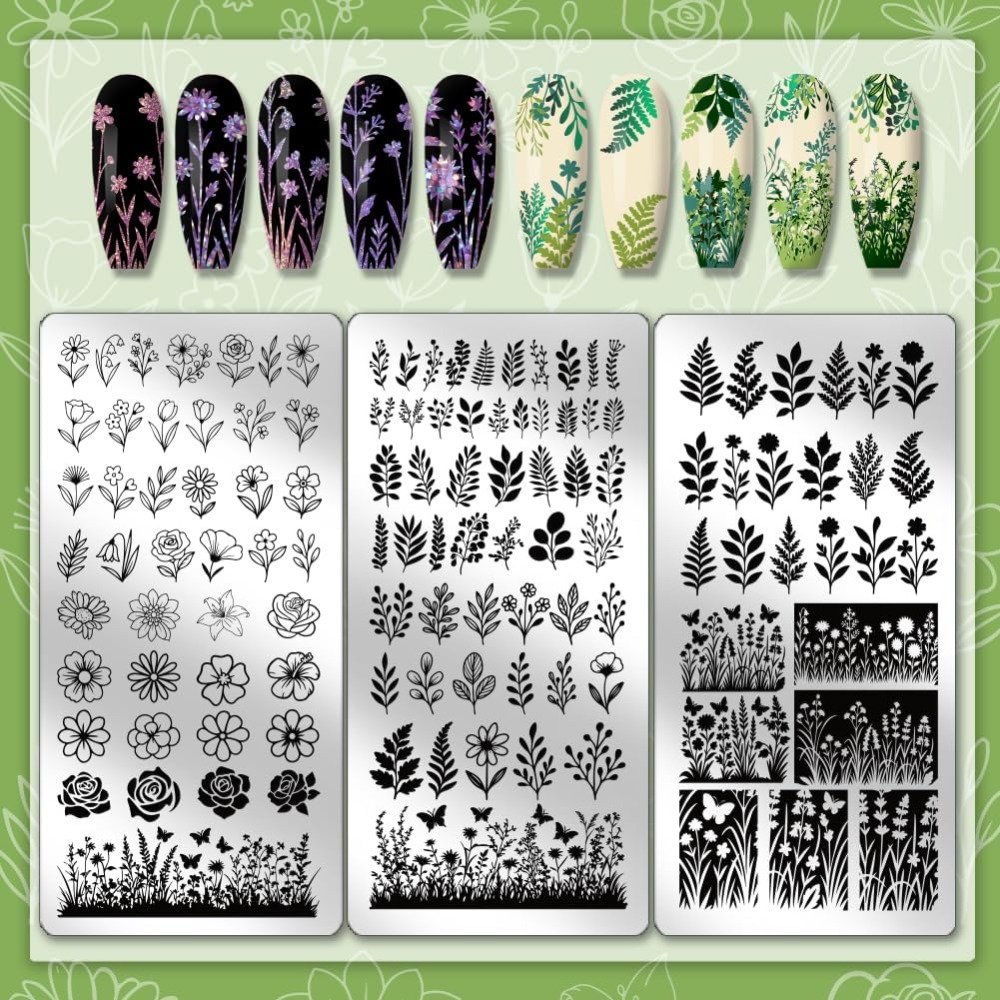 3 szt. Płytek do stemplowania  – Nail Art Inspo recenzja i cena