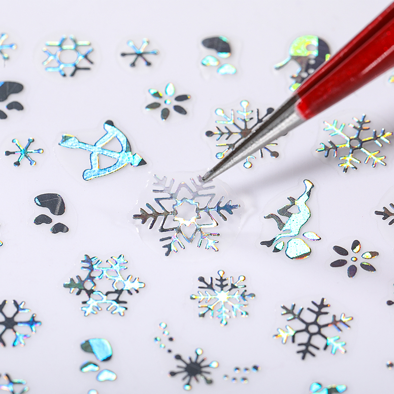 Hologram srebrne płatki śniegu – Nail Art Xmas recenzja i cena