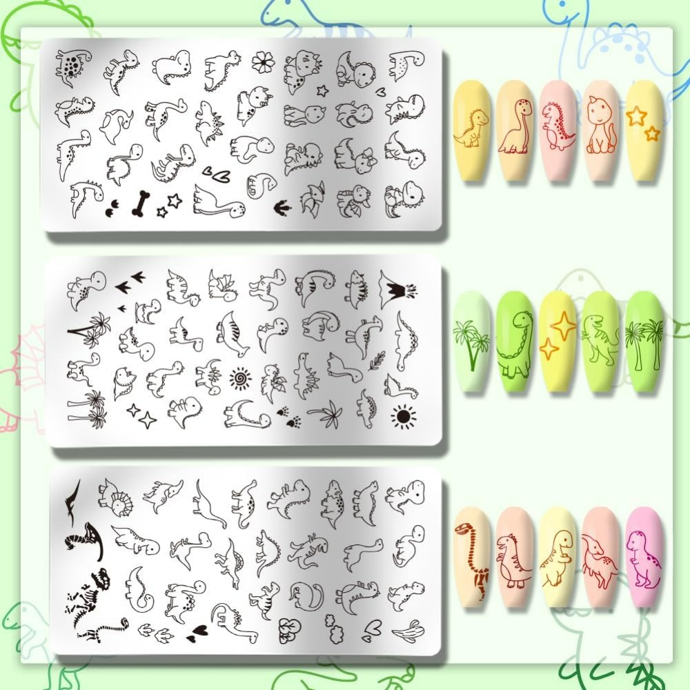 3 szt. Płytek do stemplowania  – Nail Art Inspo recenzja i cena