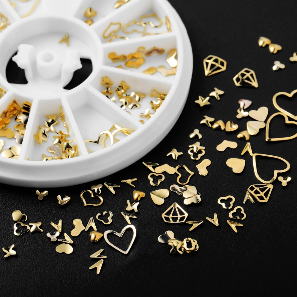 1Box Gold Nail Art Glitter Met – Nail Art Inspo recenzja i cena