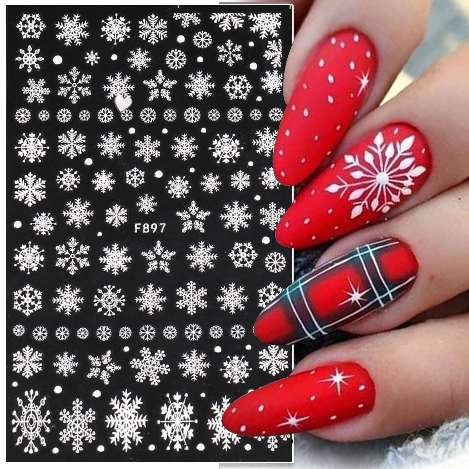 3D Płatek śniegu Naklejki do p – Nail Art Xmas recenzja i cena