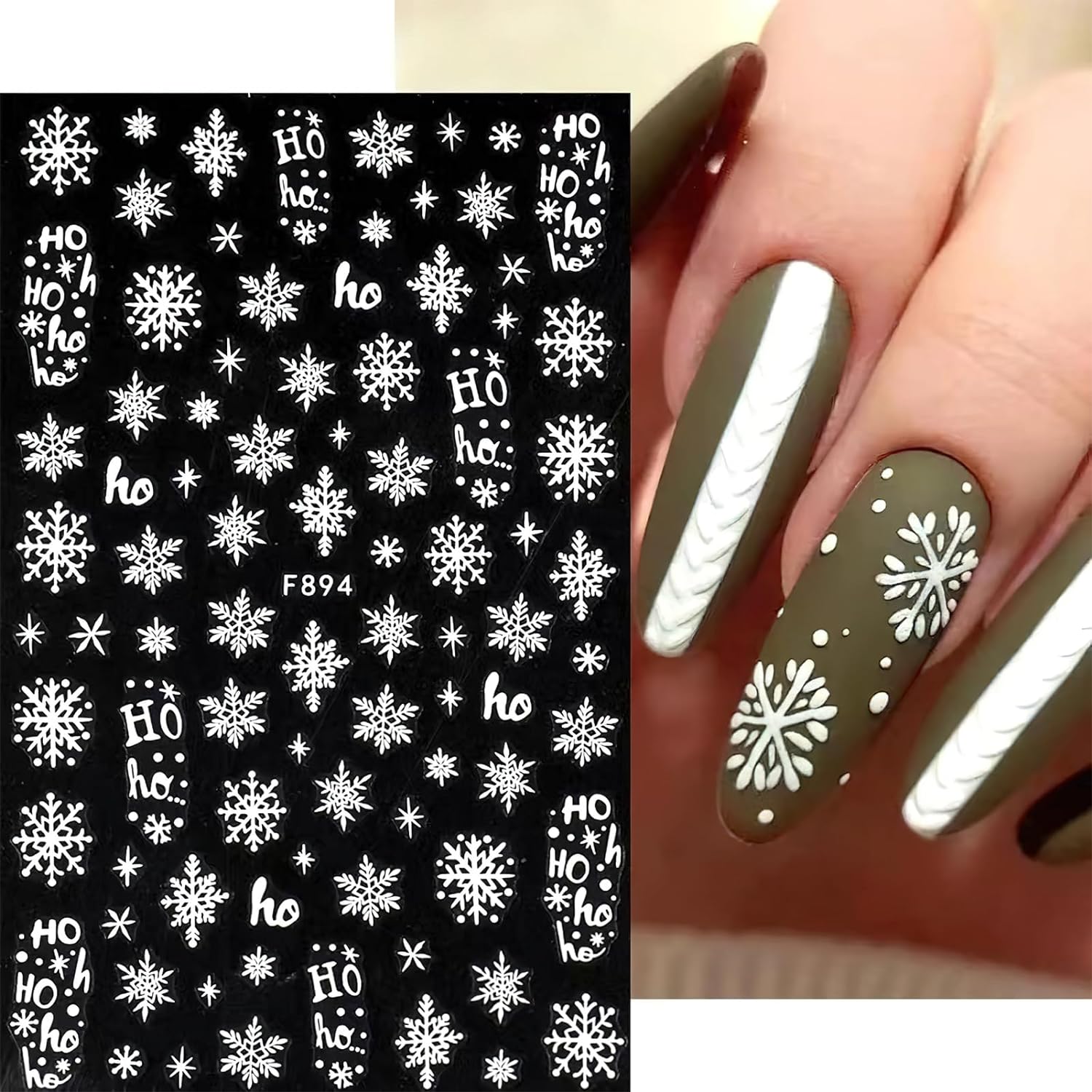 3D Płatek śniegu Naklejki do p – Nail Art Xmas recenzja i cena