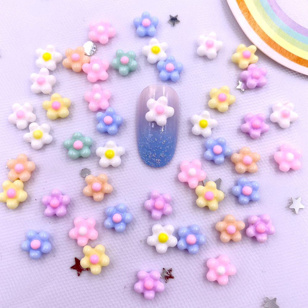 100 szt. 8mm Żywiczne Kolorowe – Nail Art Xmas recenzja i cena