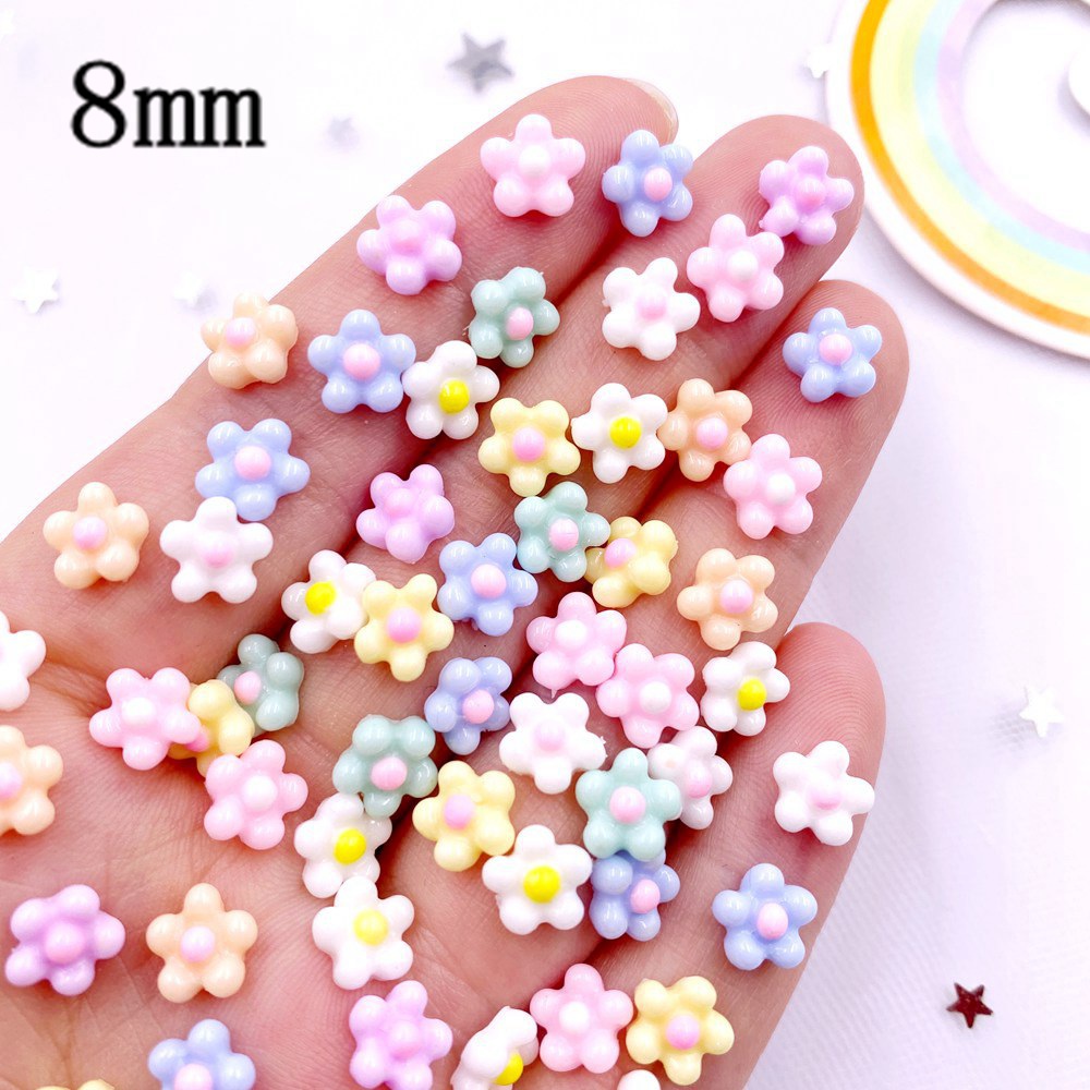 100 szt. 8mm Żywiczne Kolorowe – Nail Art Xmas recenzja i cena