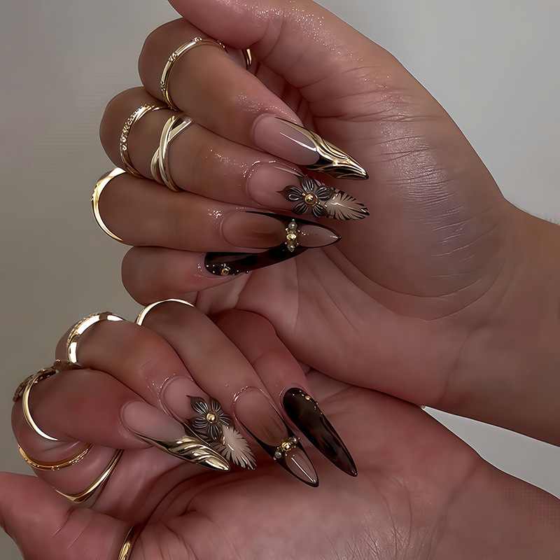 24 szt. Francuskie Różowe Pazn – Nail Art Full Design recenzja i cena
