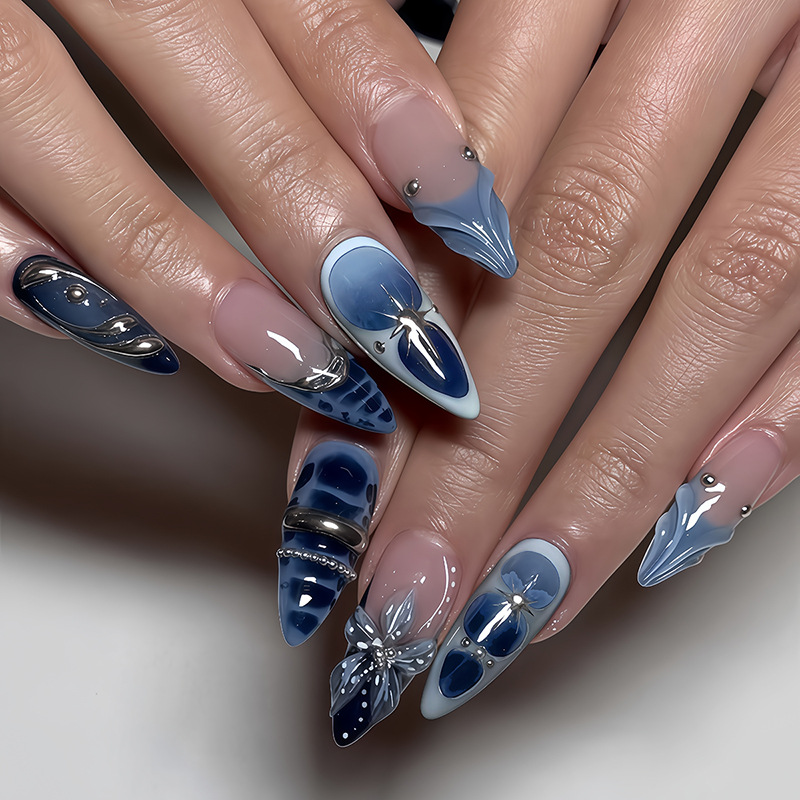 24 szt. Francuskie Różowe Pazn – Nail Art Full Design recenzja i cena