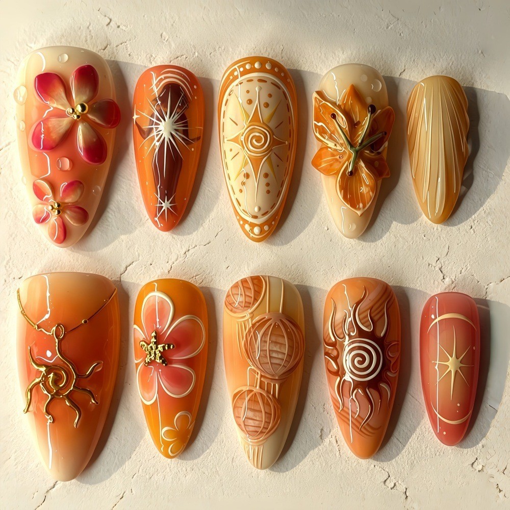 24 sztuki pozłacanych paznokci – Nail Art Full Design recenzja i cena